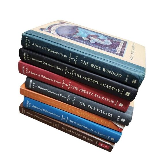 A Series Of Unfortunate Events Book Lot 7 Books EUC - Picture 2 of 6